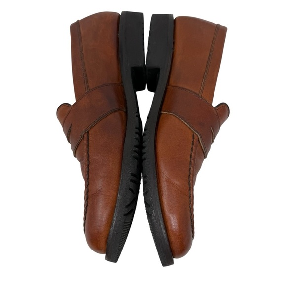 Allen Edmonds Fairmont Leather Penny Loafers Shoes Size 9.5D Brown Anti Skid - Picture 11 of 13